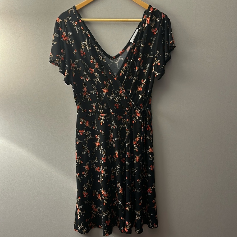 Kaileigh Dress - Kaela Faux Wrap Knit Dress
